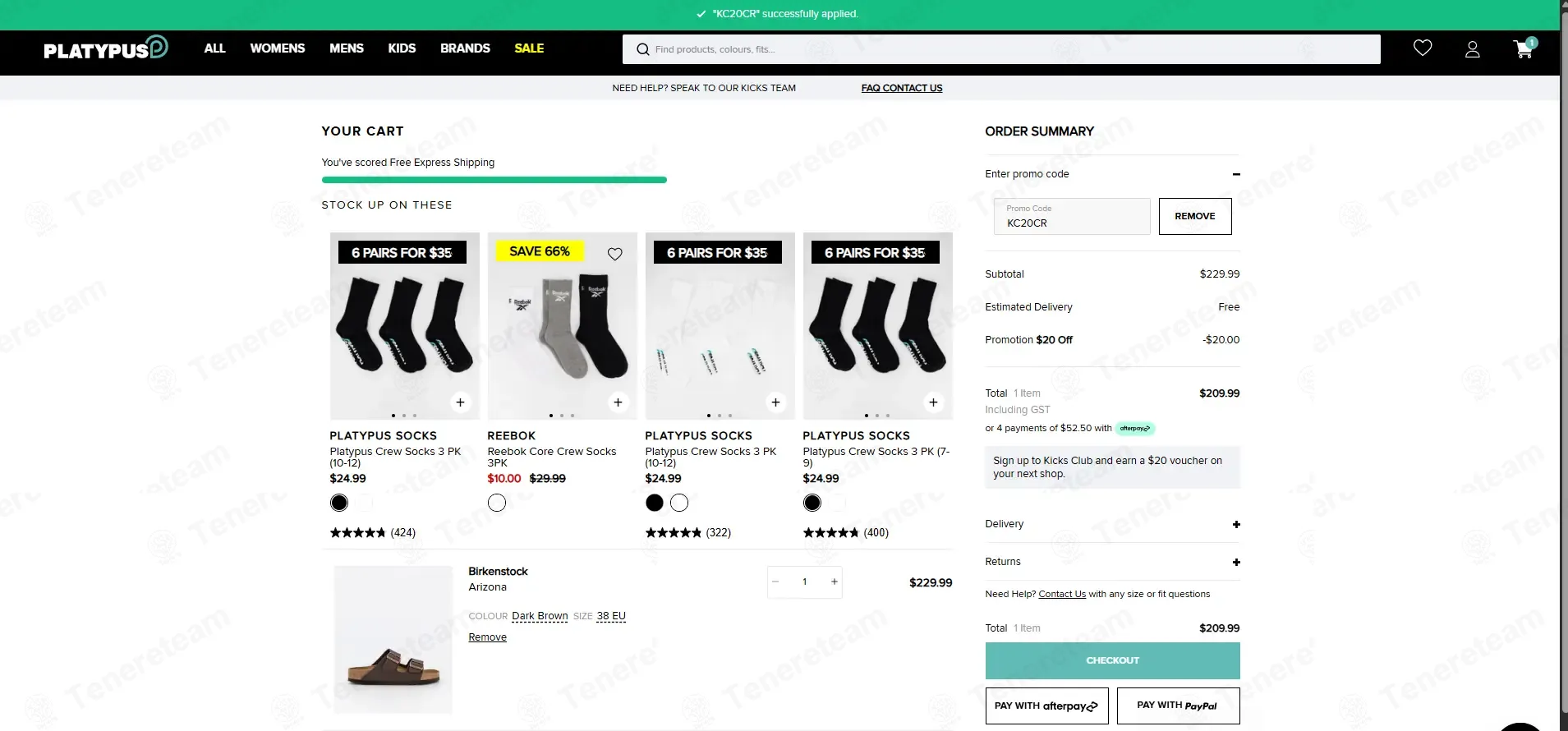 Platypus NZ coupon code: $20 off with KC20CR. Tested and valid as 3 weeks ago.