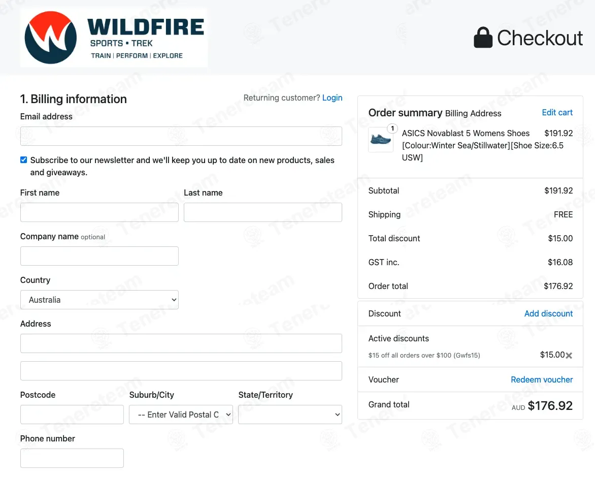 Wildfire Sports coupon code: $15 off with Gwfs15. Tested and valid as 6 months ago.