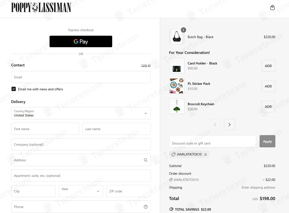 Poppy Lissiman coupon code: 10% off with JAMILATIKTOK10. Tested and valid as 1 year ago.