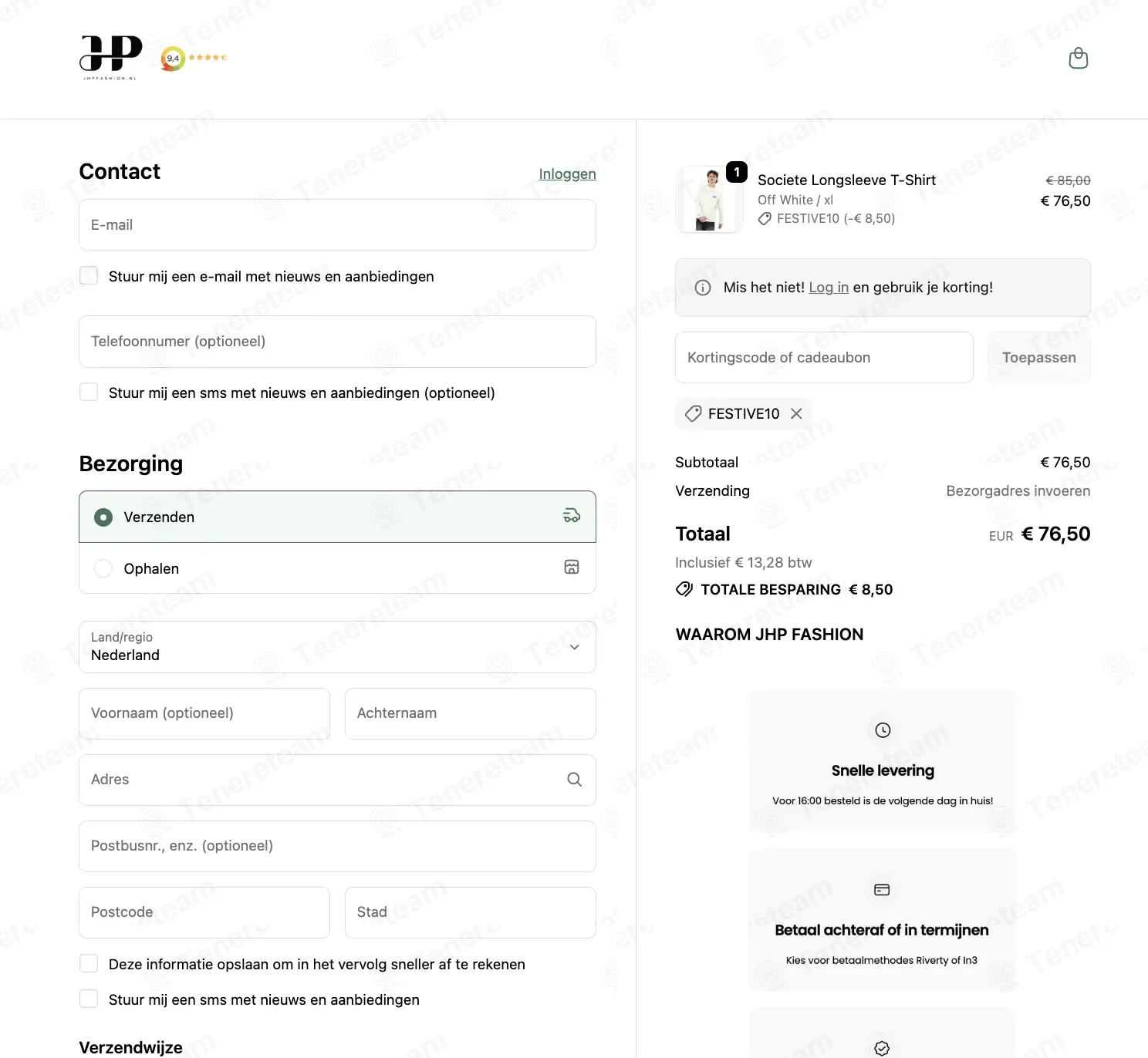 JHP Fashion coupon code: 10% off with FESTIVE10. Tested and valid as 5 months ago.