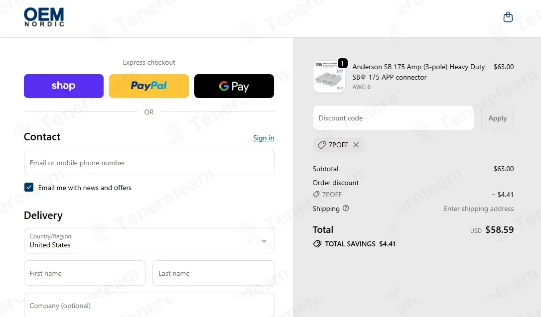 OEM Nordic coupon code: 7% off with 7POFF. Tested and valid as 1 week ago.