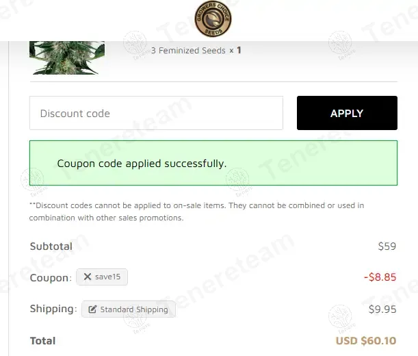 Growers Choice apply coupon code