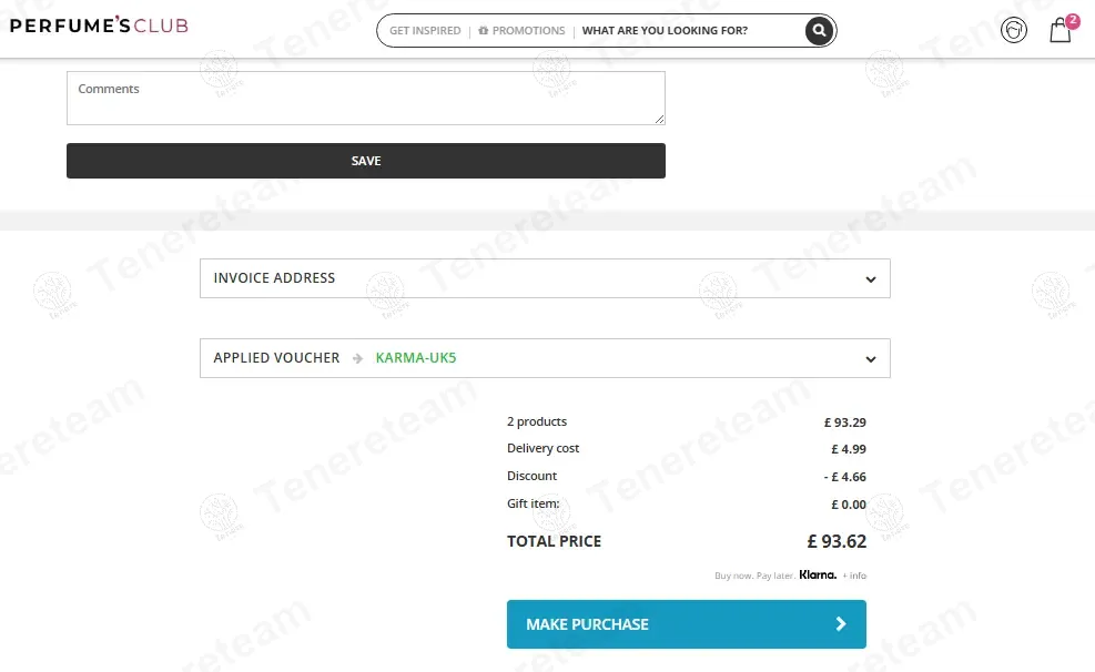 Perfumes Club UK coupon code: 5% off with KARMA-UK5. Tested and valid as 11 months ago.