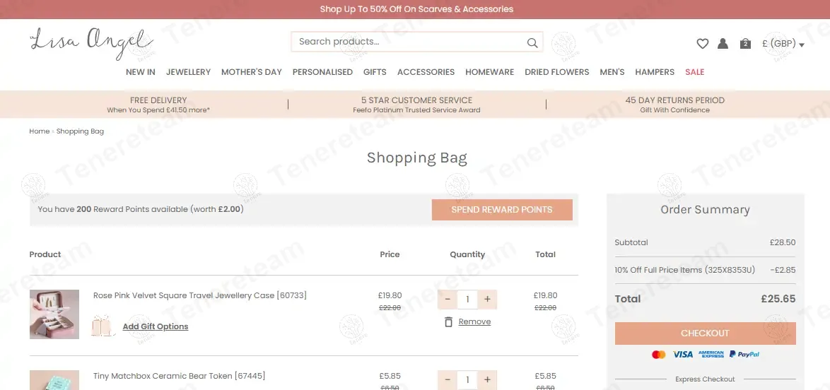 Lisa Angel Jewellery coupon code: 10% off with 325X8353U. Tested and valid as 1 year ago.