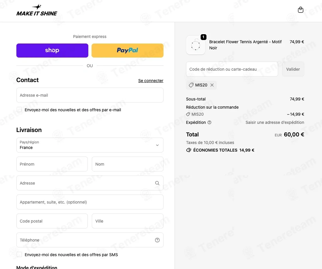 Chaination apply coupon code
