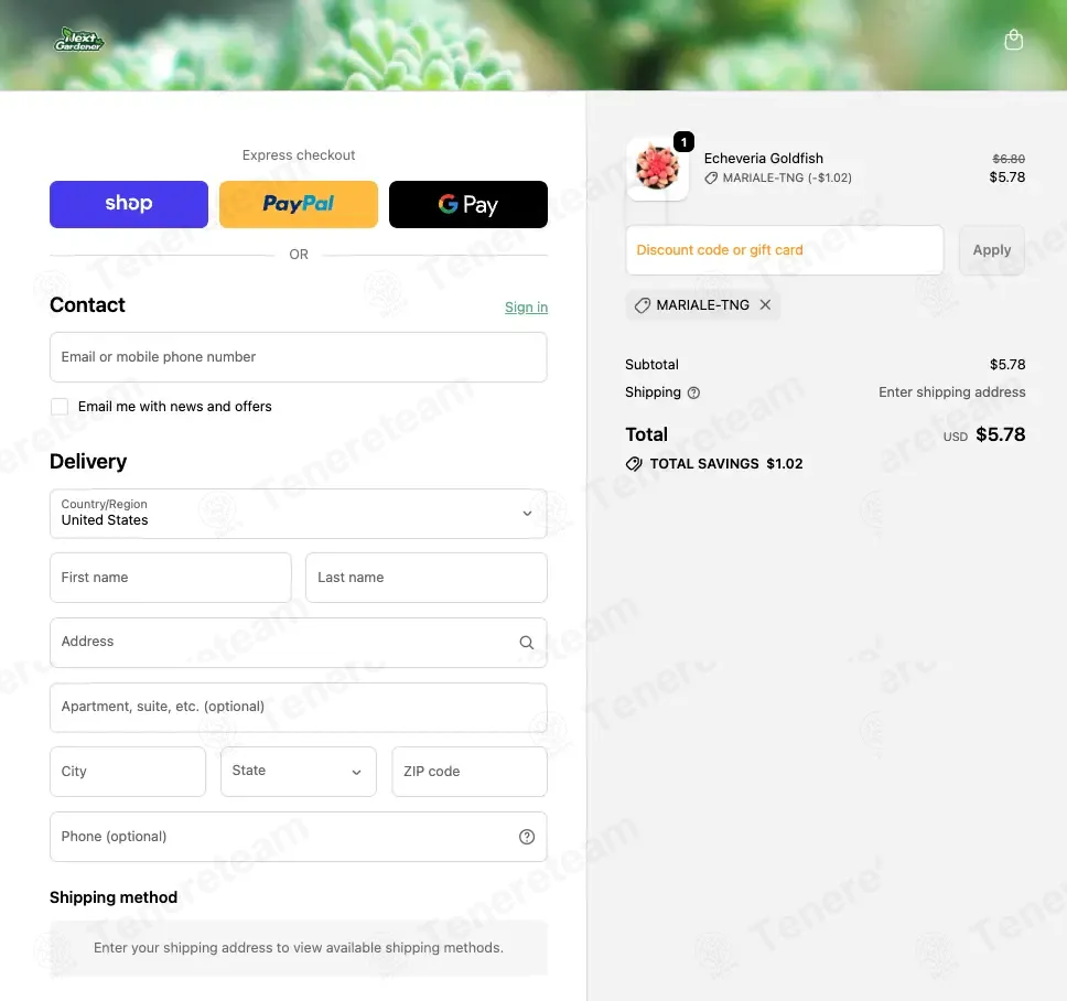 The Next Gardener coupon code: 15% off with MARIALE-TNG. Tested and valid as 2 months ago.