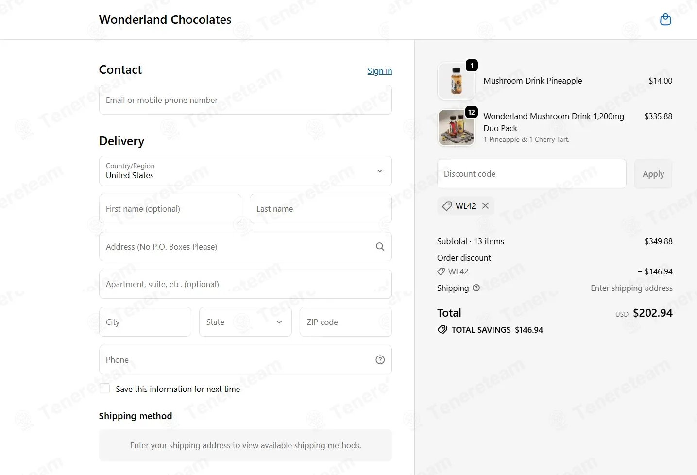 Wonderland Chocolates coupon code: 42% off with MEM42. Tested and valid as 1 month ago.