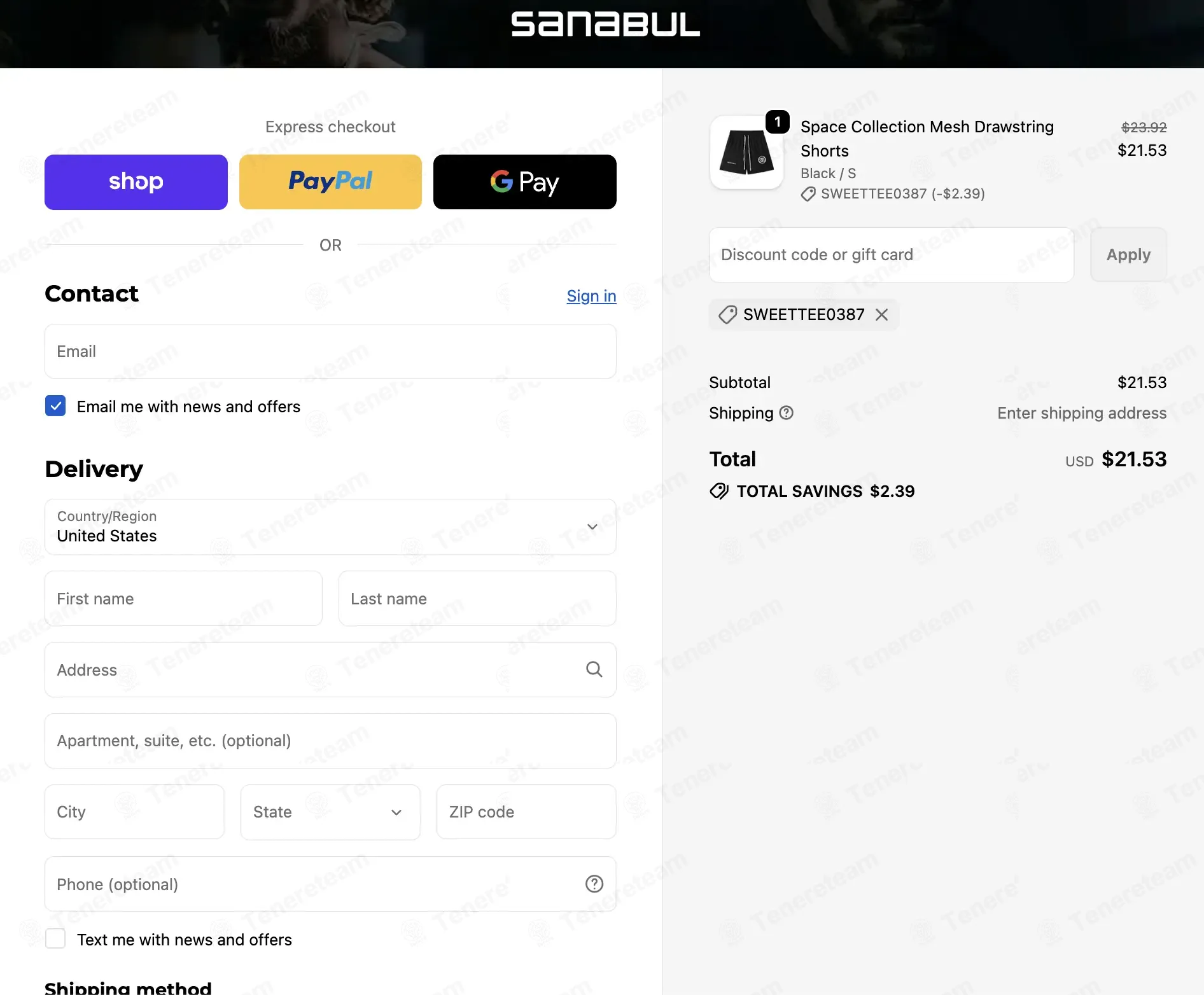 Sanabul Sports coupon code: 10% off with SWEETTEE0387. Tested and valid as 2 months ago.
