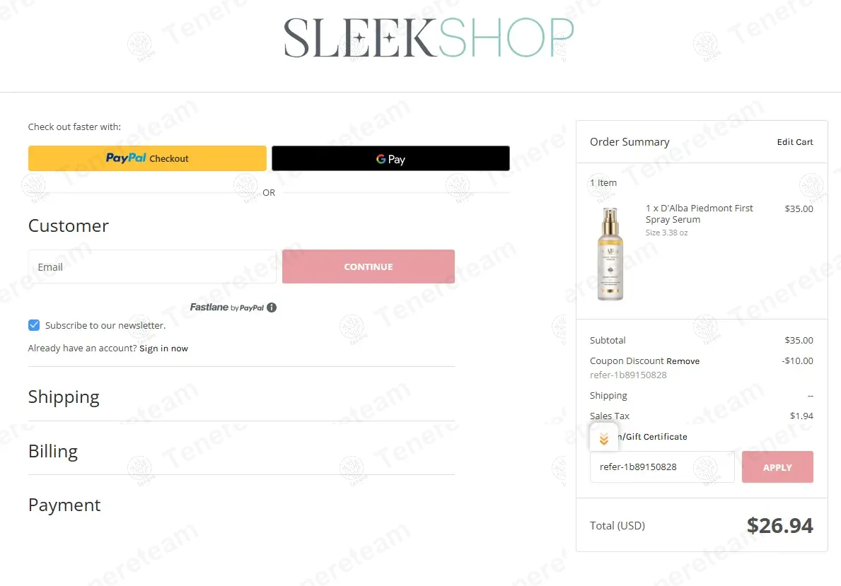 SleekHair coupon code: $10 off with REFER-1B89150828. Tested and valid as 9 months ago.