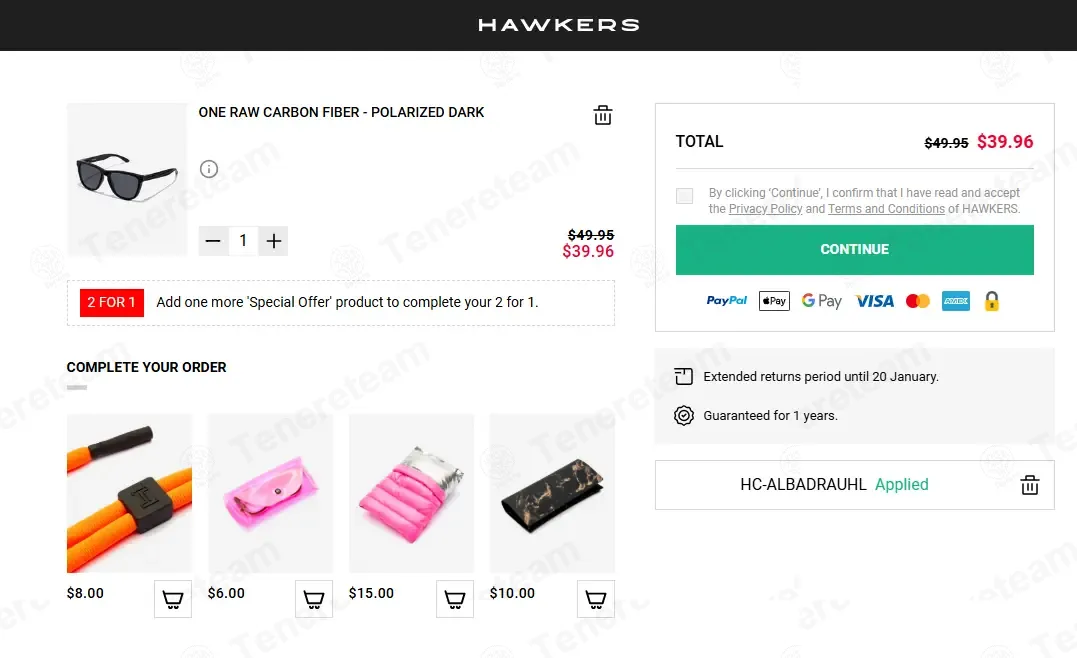 Hawkers Australia coupon code: 5% off with HC-ALBADRAUHL. Tested and valid as 1 week ago.