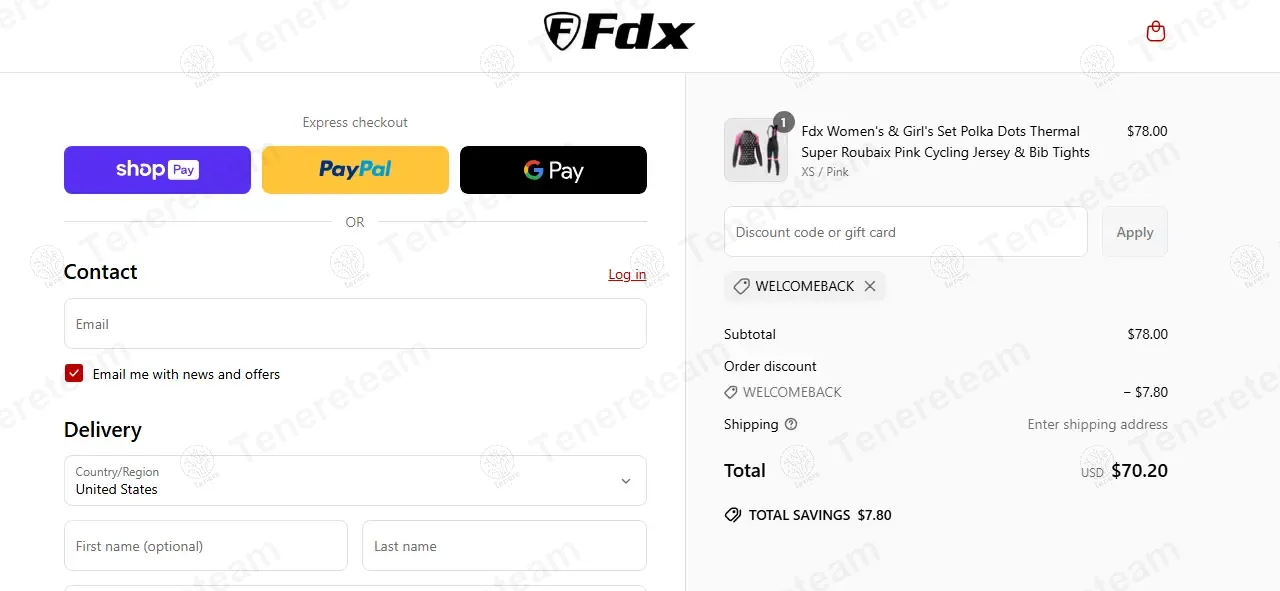 FDX Sports coupon code: 10% off with WELCOMEBACK. Tested and valid as 3 months ago.