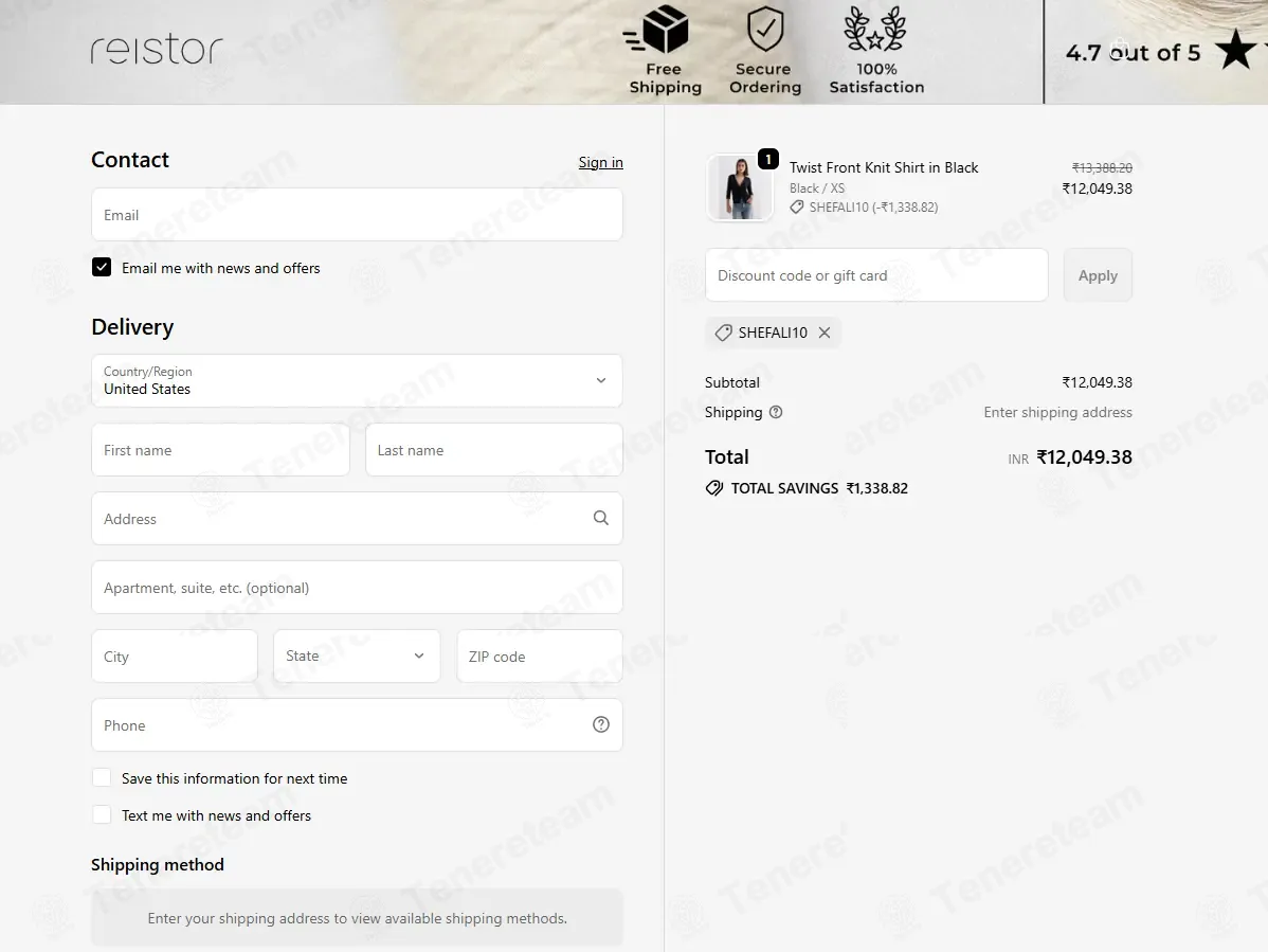 Reistor coupon code: 10% off with SHEFALI10. Tested and valid as 2 weeks ago.