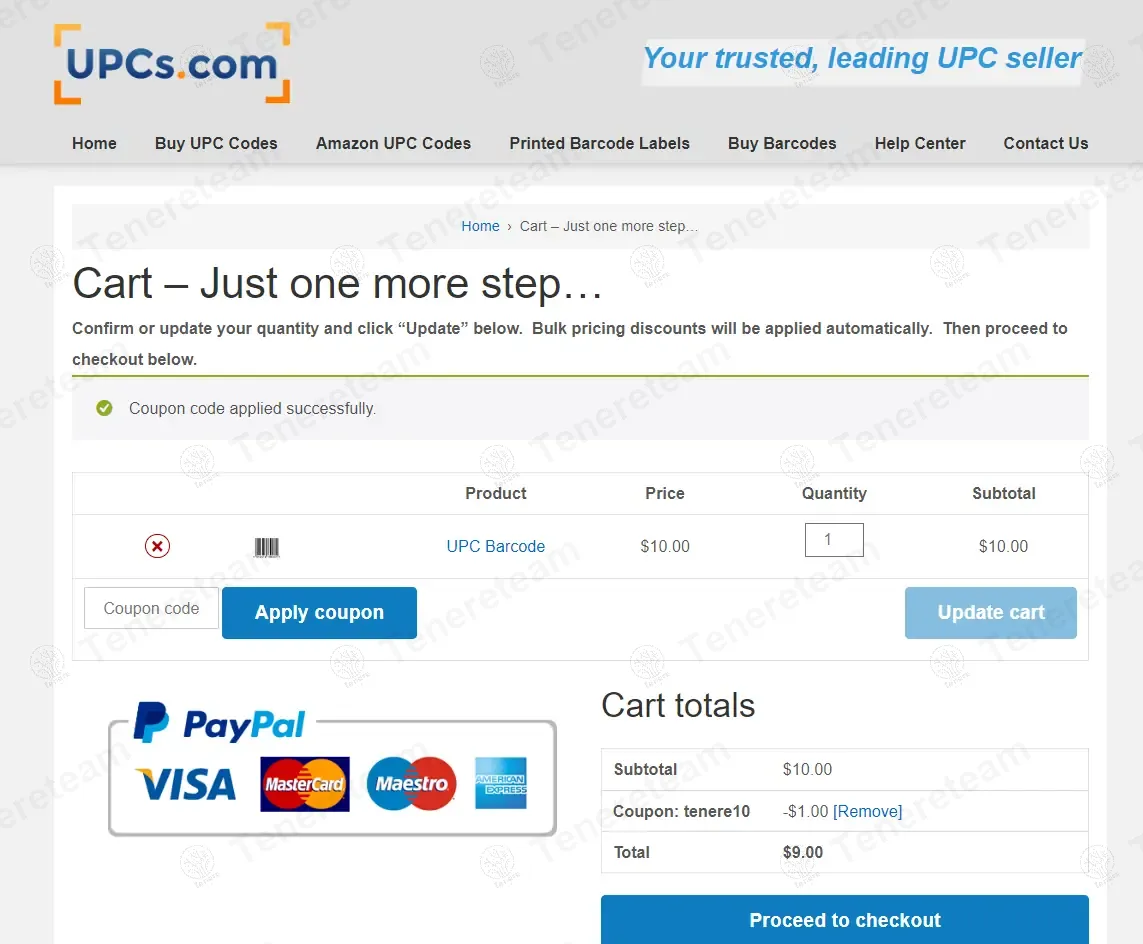UPCs.com apply coupon code