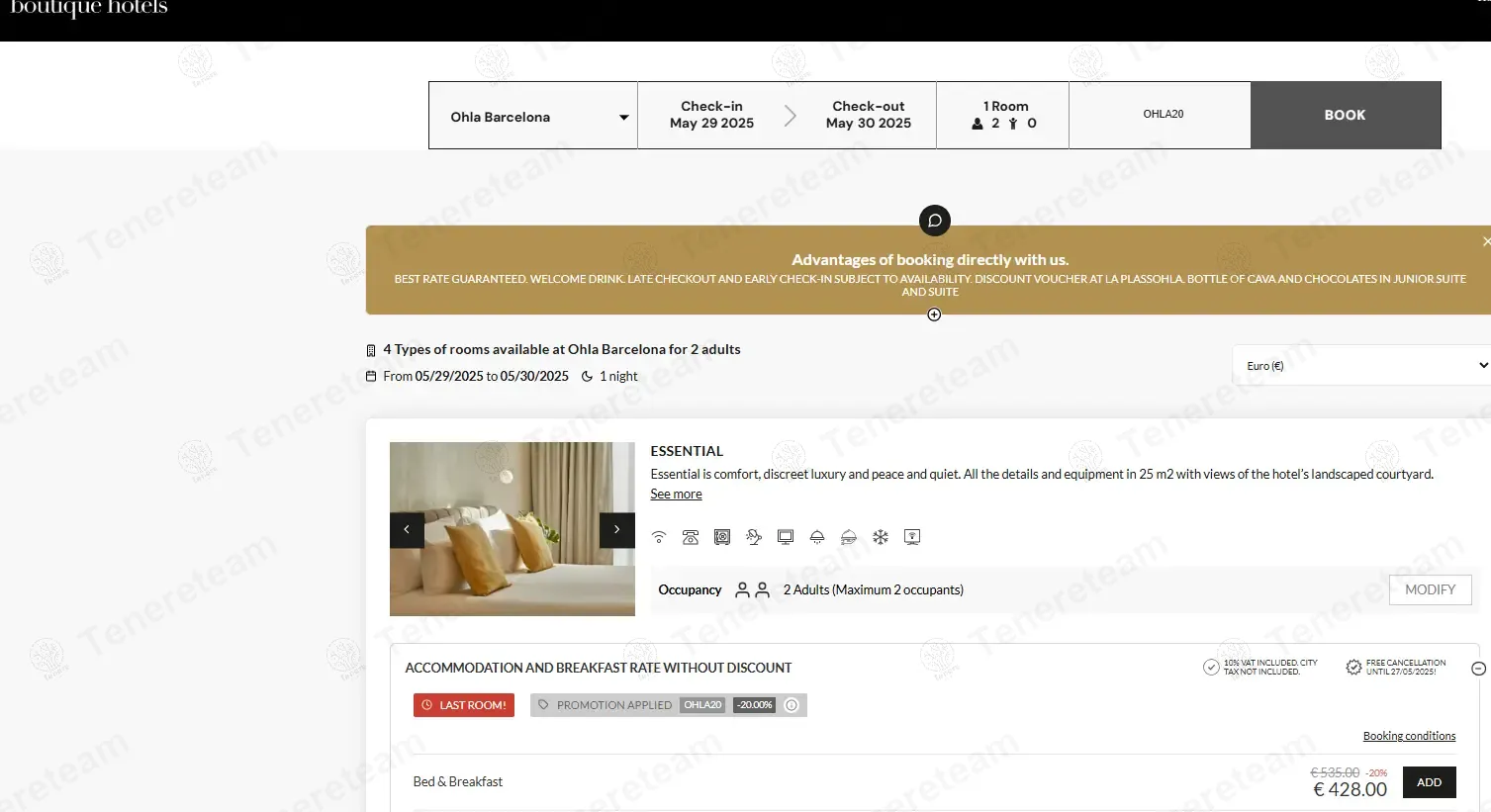 Ohla Barcelona coupon code: 20% off with OHLA20. Tested and valid as 1 year ago.