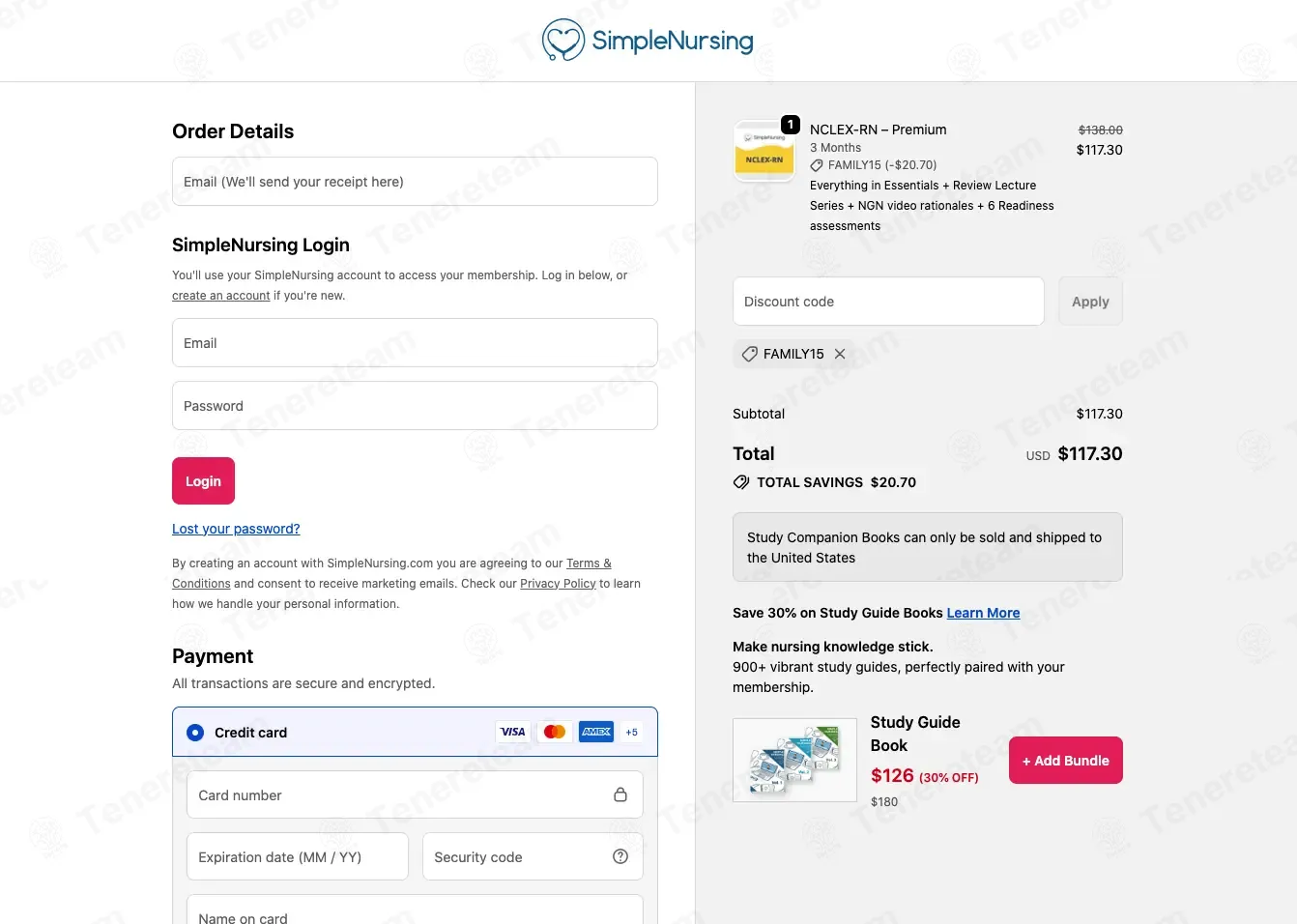 Simple Nursing coupon code: 15% off with FAMILY15. Tested and valid as 1 week ago.