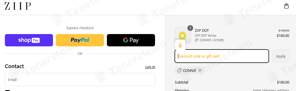 Ziip Beauty coupon code: 10% off with CONNIE. Tested and valid as 1 year ago.