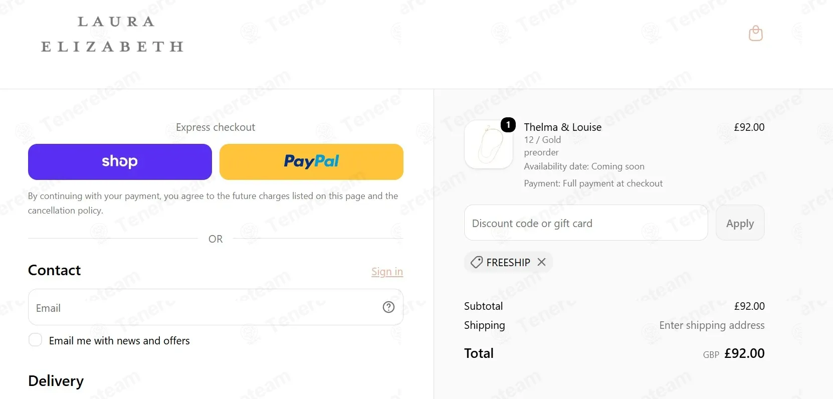 Laura Elizabeth coupon code: Sale off with FREESHIP. Tested and valid as 1 month ago.