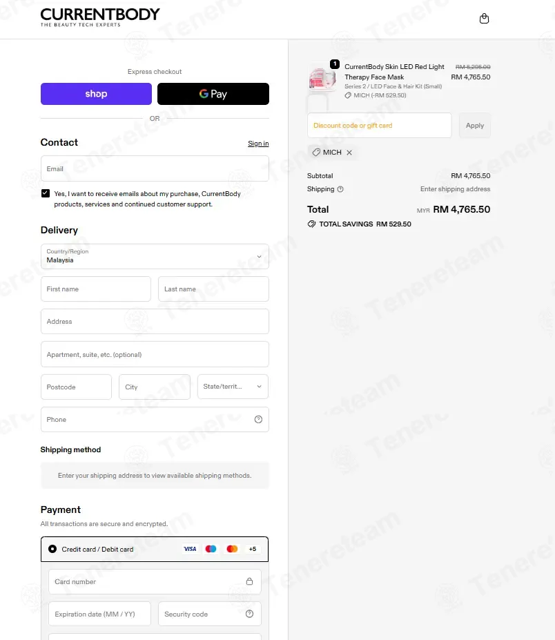 CurrentBody SG coupon code: 10% off with MICH. Tested and valid as 2 weeks ago.