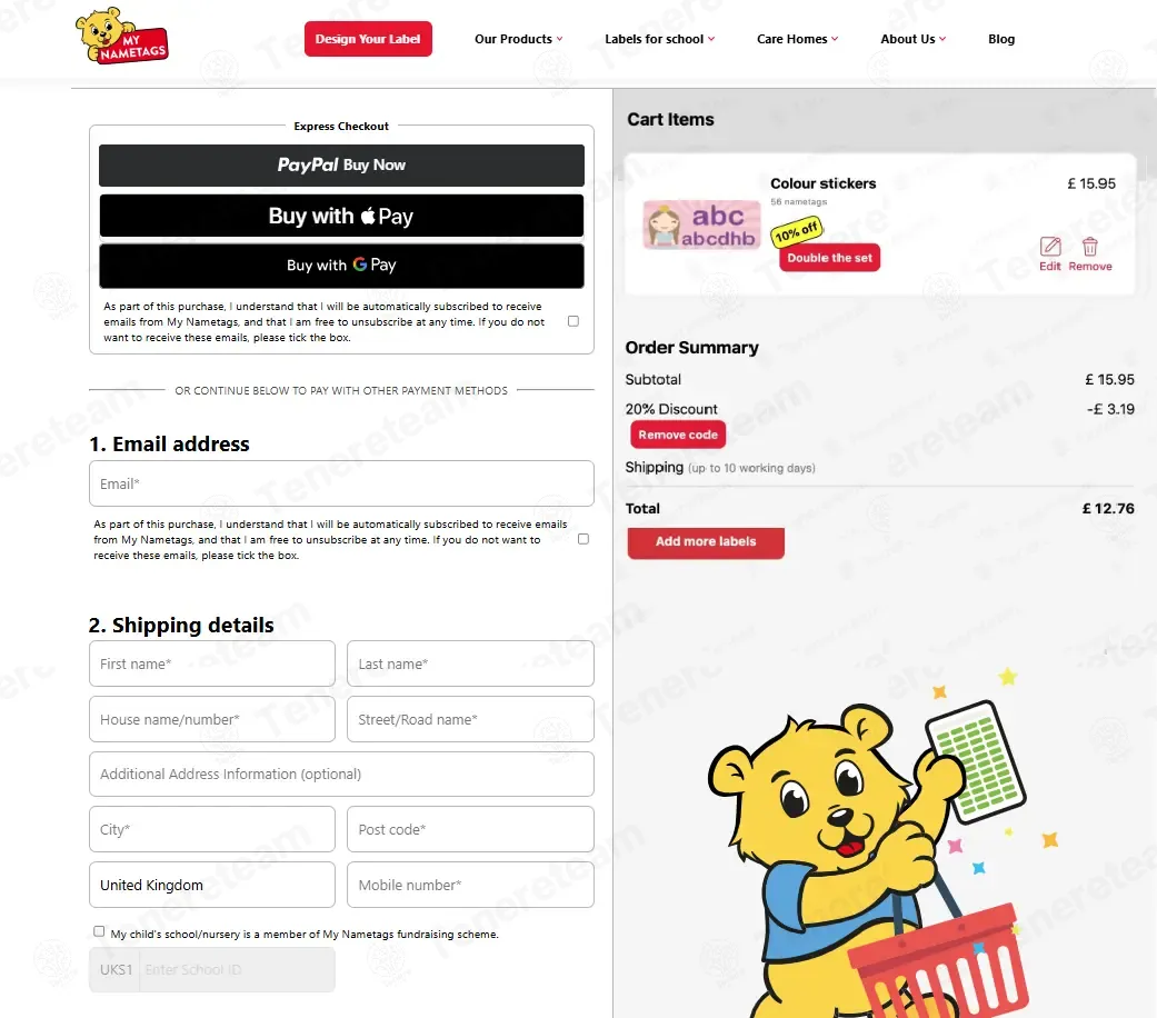 My Nametags coupon code: 20% off with ORDER20UK. Tested and valid as 7 months ago.