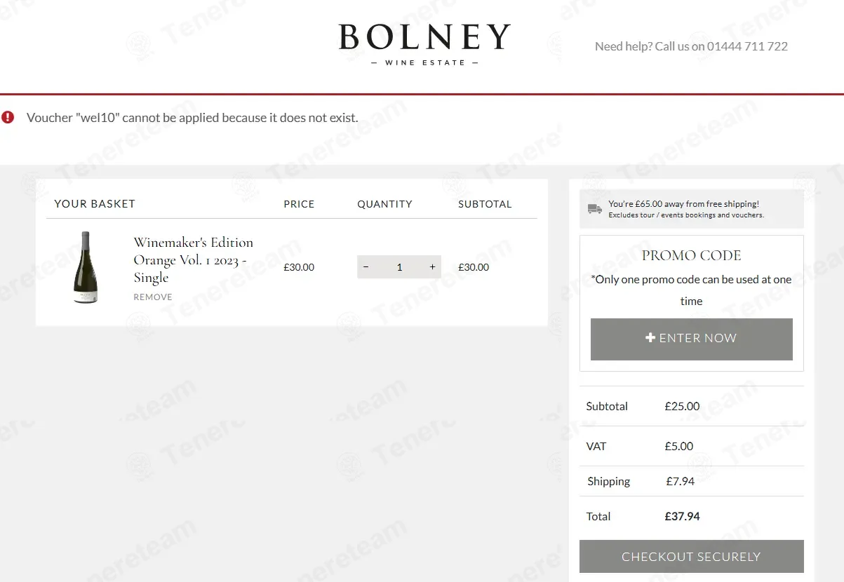 Bolney Wine Estate coupon code: 10% off with WEL10. Tested and valid as 2 months ago.