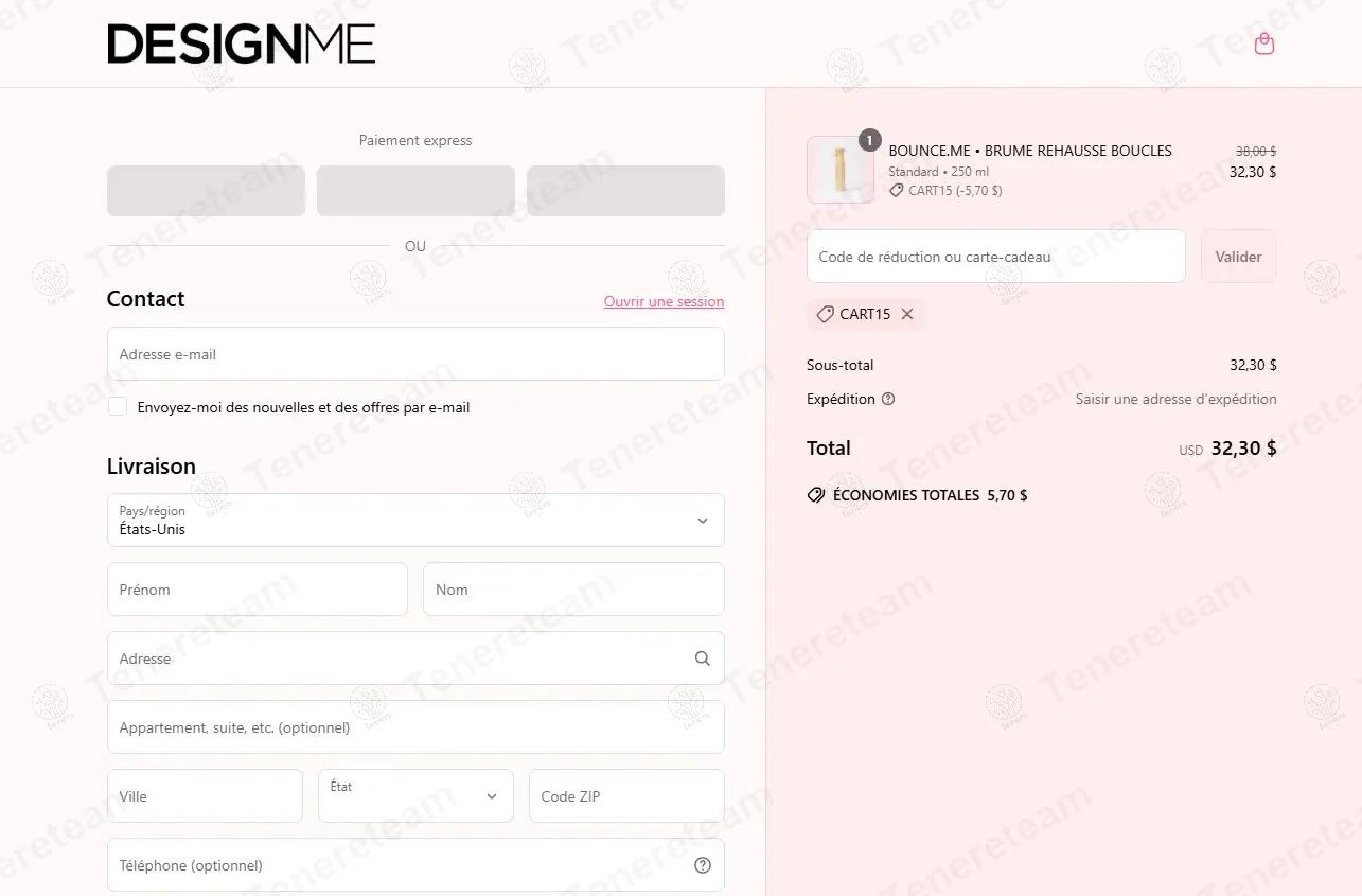 Design Me Hair CA coupon code: 15% off with CART15. Tested and valid as 1 year ago.