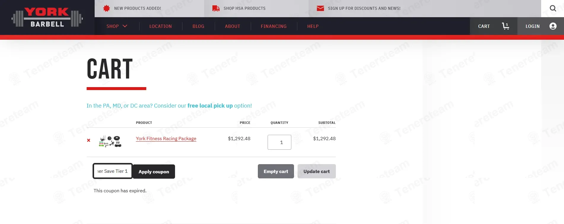 York Barbell coupon code: $25 off with Summer Save Tier 1. Tested and valid as 2 weeks ago.