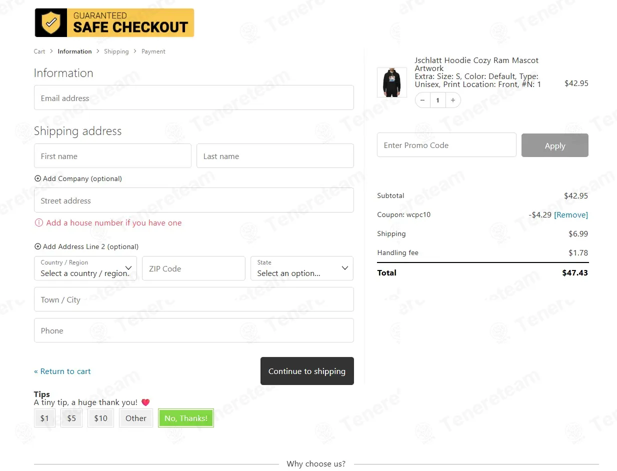 Jschlatt Shop coupon code: 10% off with WCPC10. Tested and valid as 1 week ago.