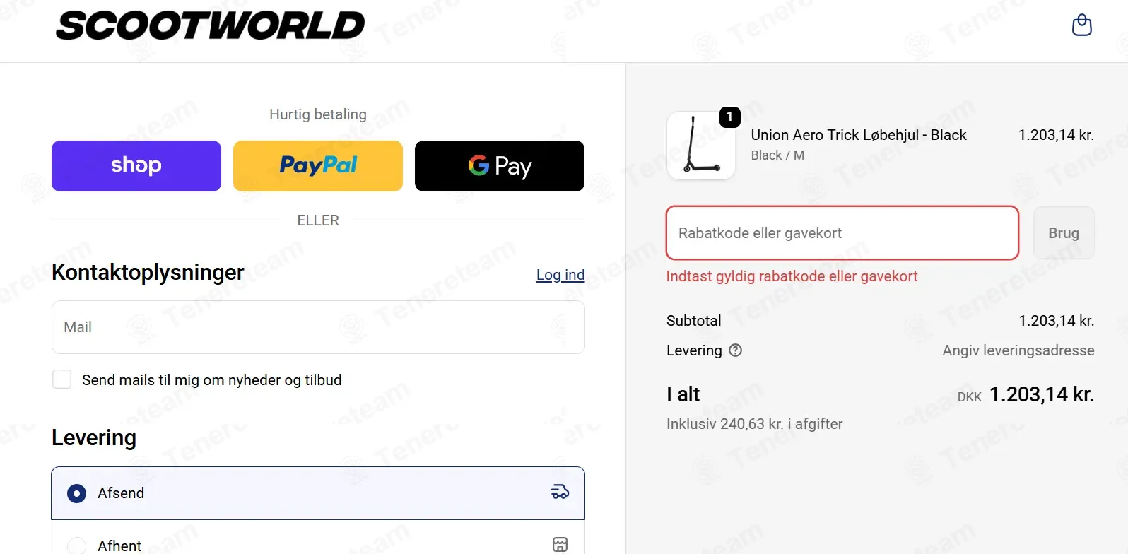 Scoot World DK coupon code: 10% off with JACOB10. Tested and valid as 3 months ago.