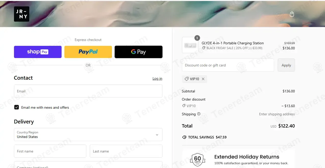 Journey Official coupon code: 10% off with VIP10. Tested and valid as 1 year ago.