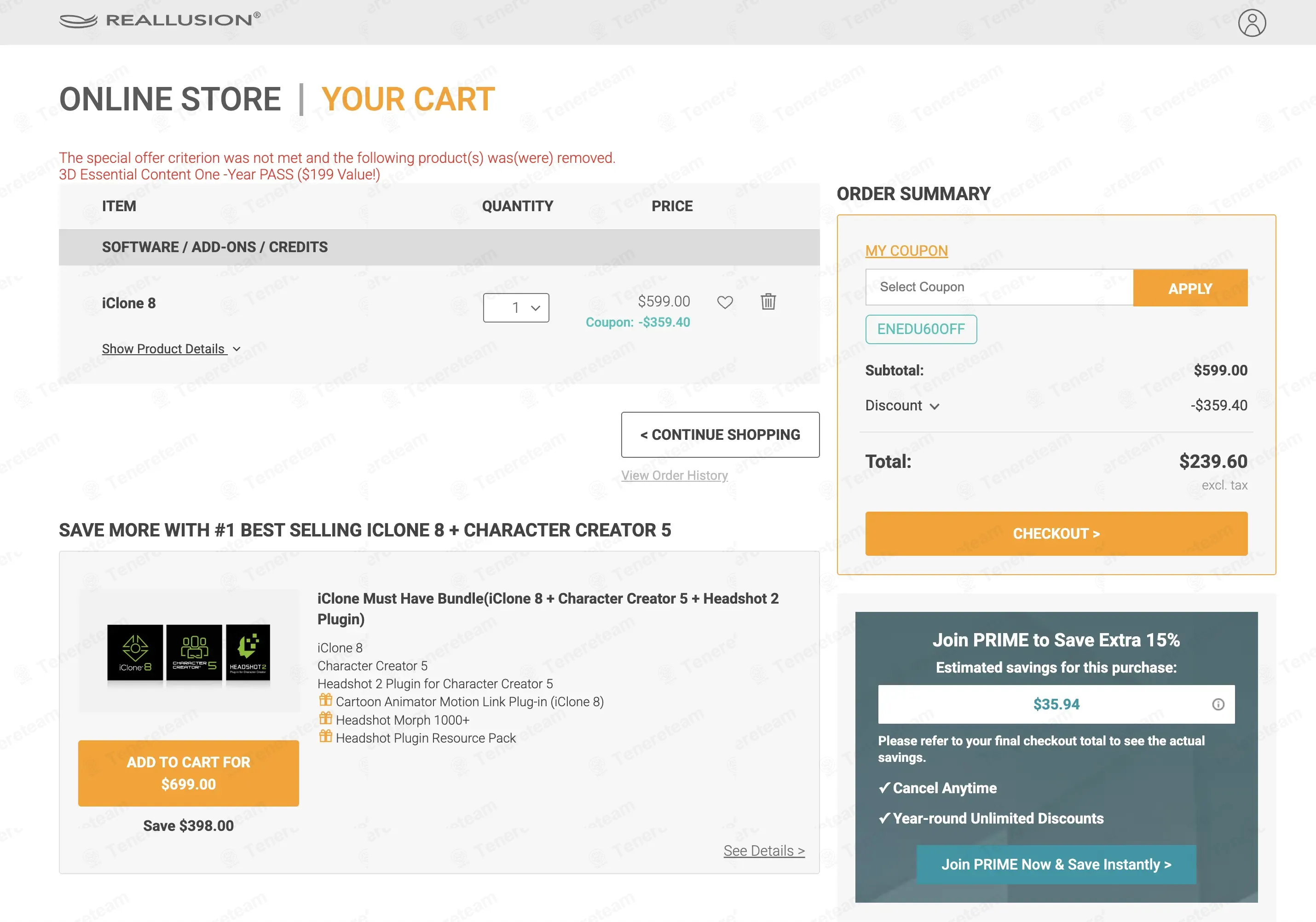 Reallusion coupon code: 60% off with ENEDU60OFF. Tested and valid as 6 months ago.