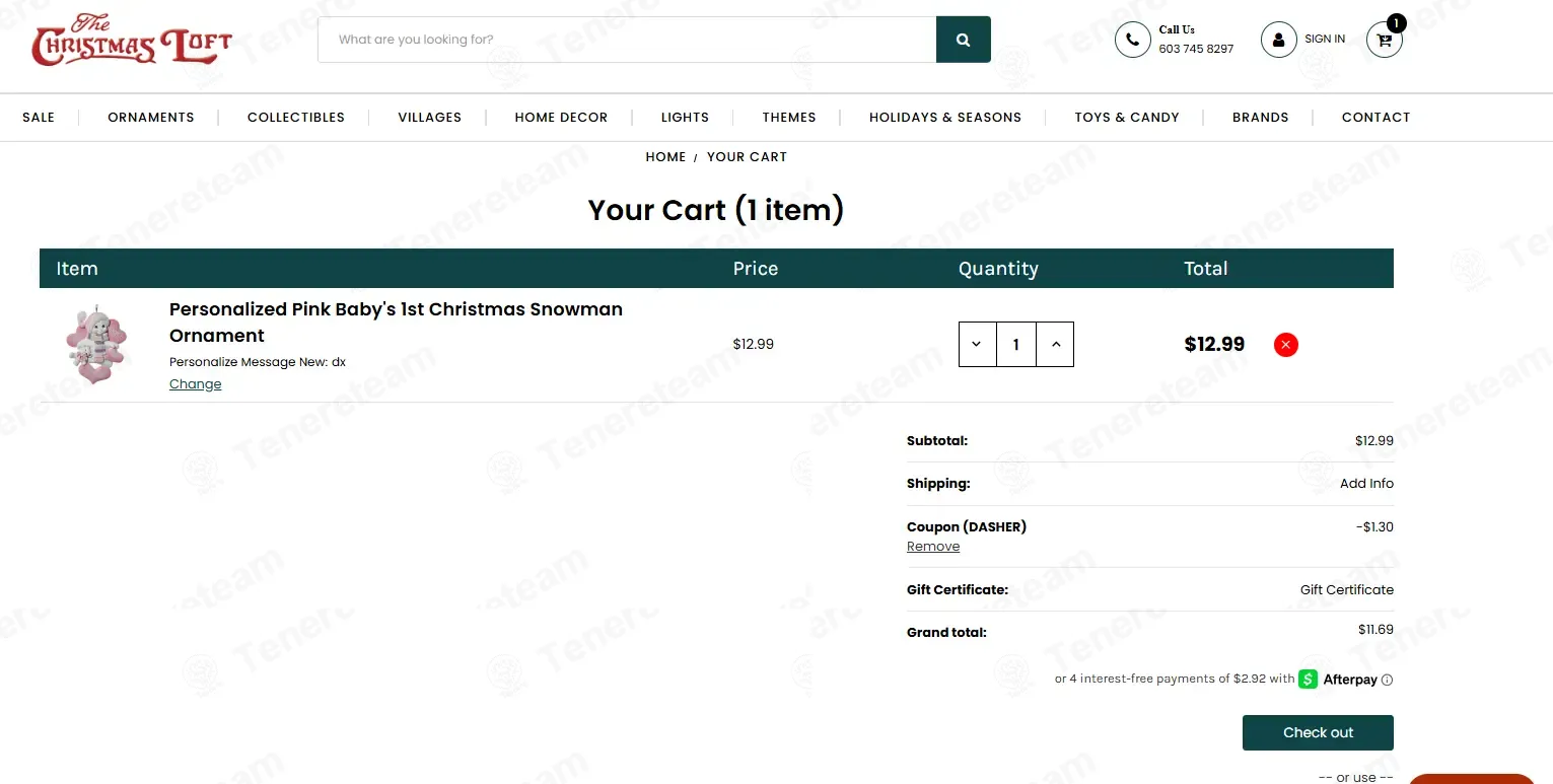The Christmas Loft apply coupon code