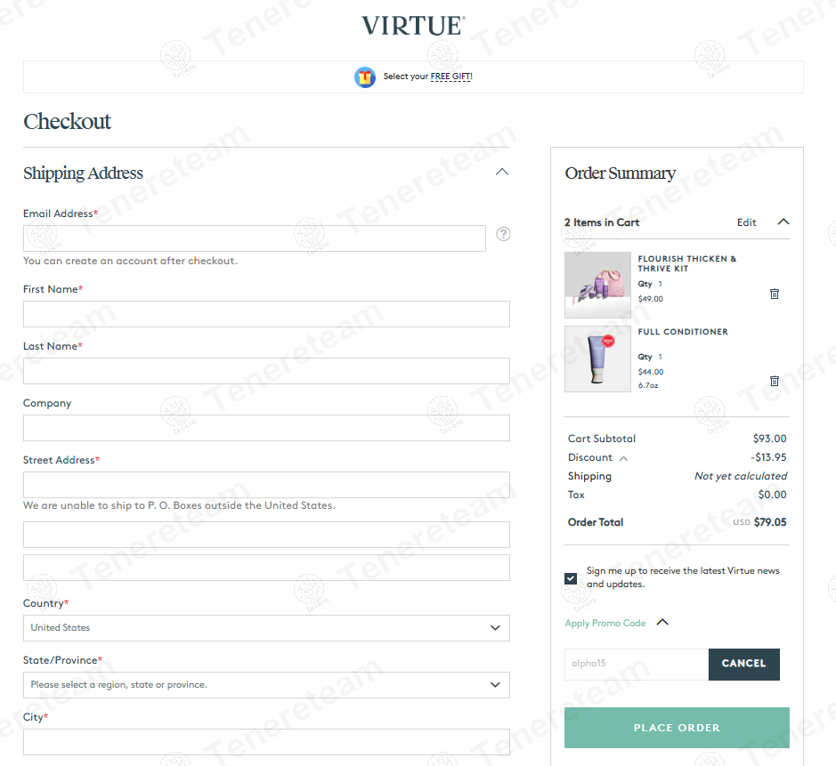 Virtue Labs coupon code: 15% off with ALPHA15. Tested and valid as 1 year ago.