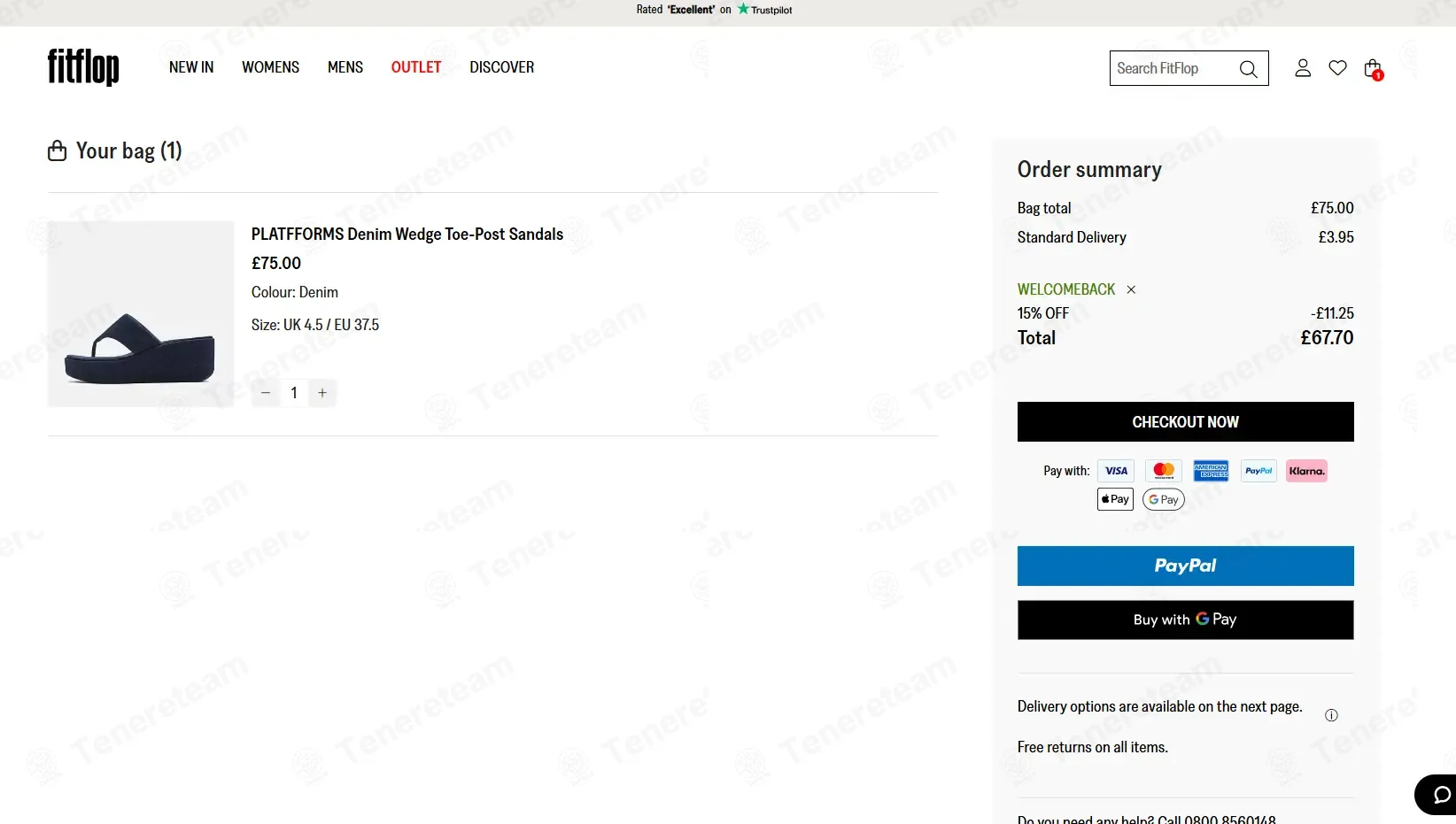 FitFlop US coupon code: 15% off with WELCOMEBACK. Tested and valid as 1 month ago.