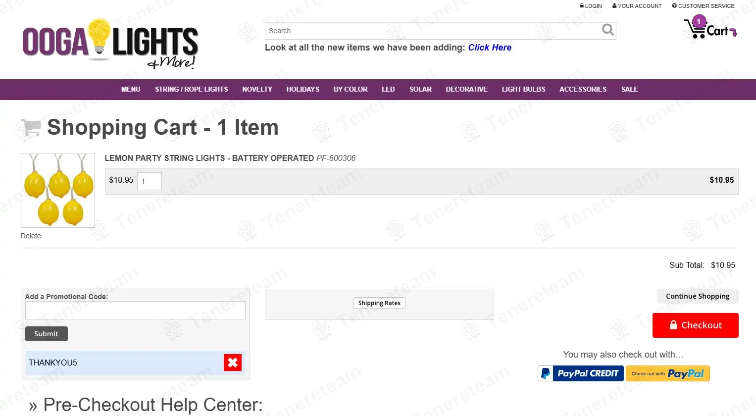 Ooga Lights coupon code: $5 off with THANKYOU5. Tested and valid as 1 year ago.