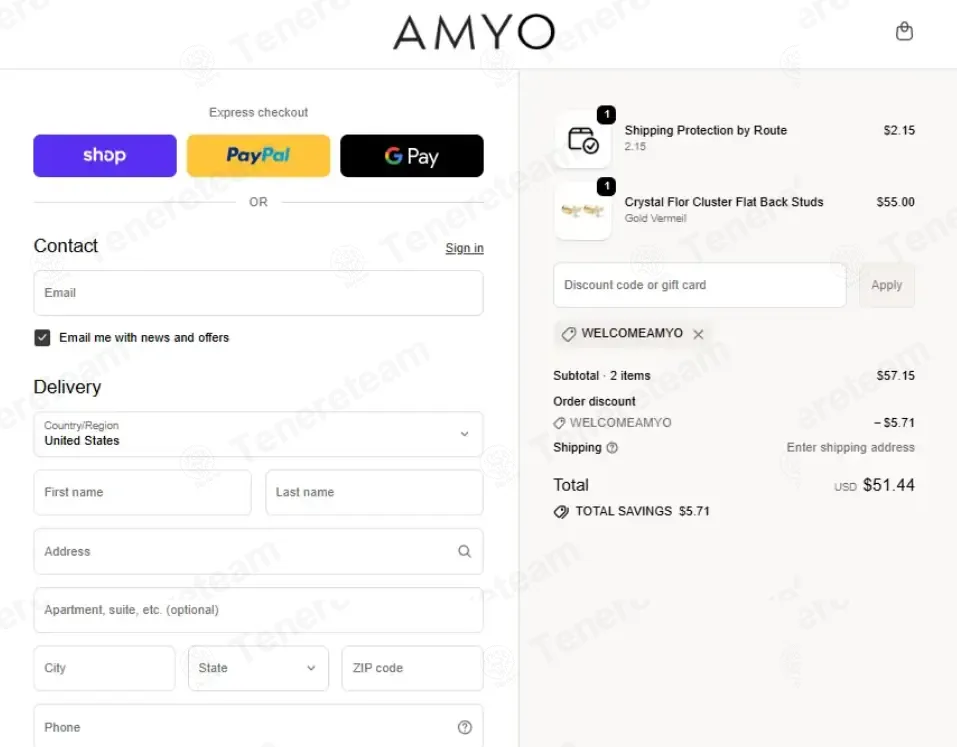 AMYO Jewelry coupon code: 10% off with WELCOMEAMYO. Tested and valid as 8 months ago.