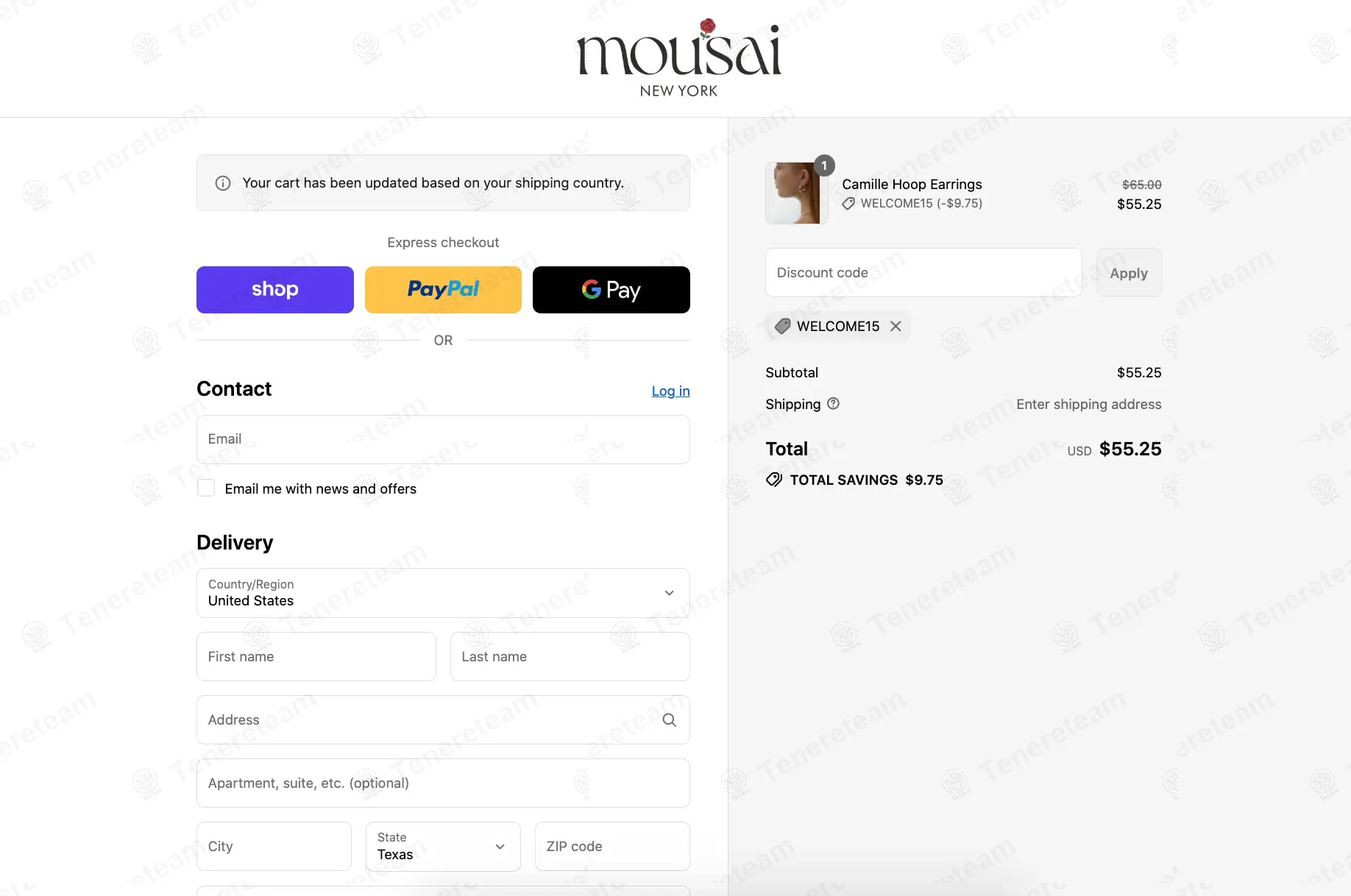 Mousai Jewelry coupon code: 15% off with WELCOME15. Tested and valid as 10 months ago.