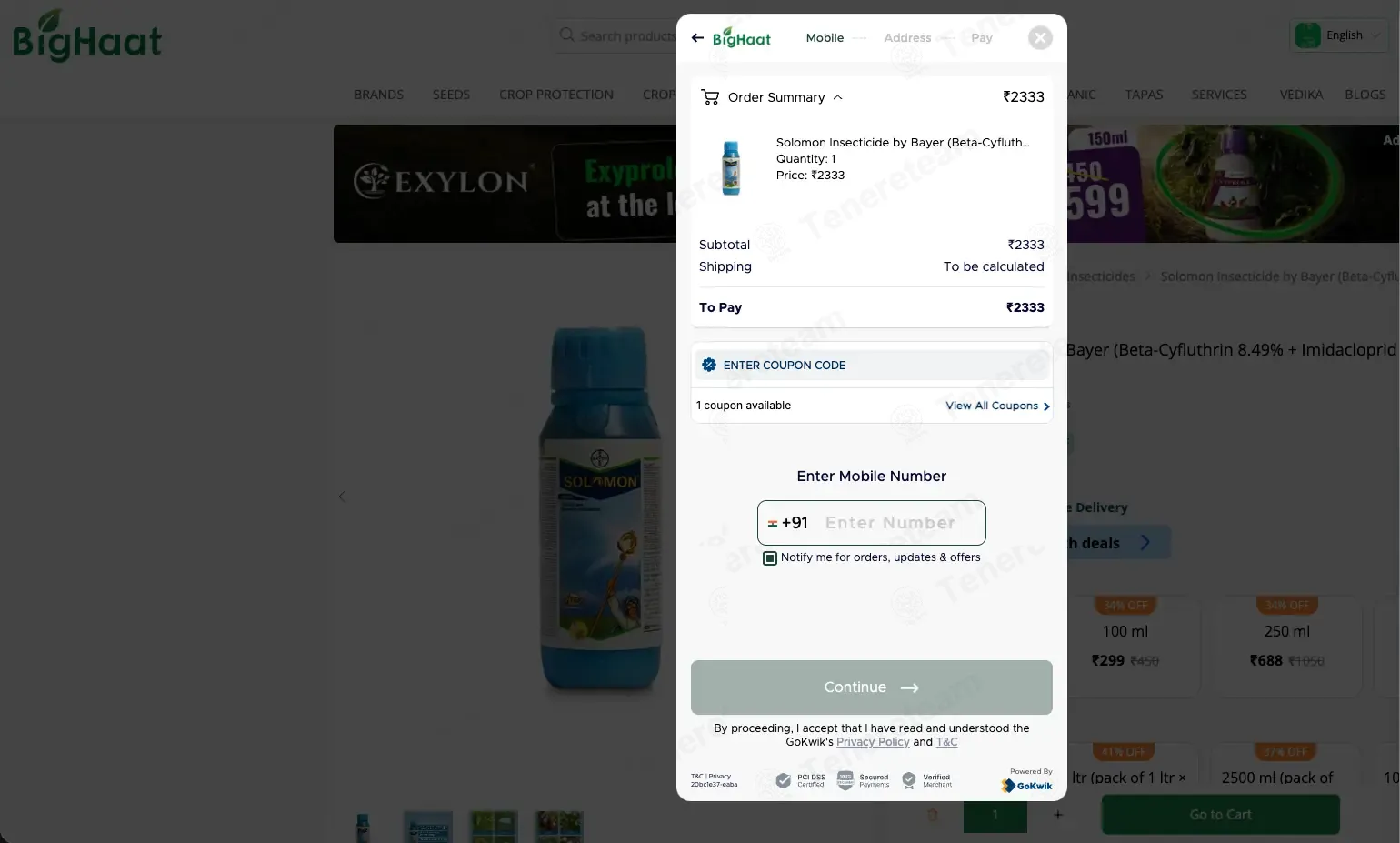 BigHaat coupon code: Rs50 off with GET50. Tested and valid as 2 months ago.