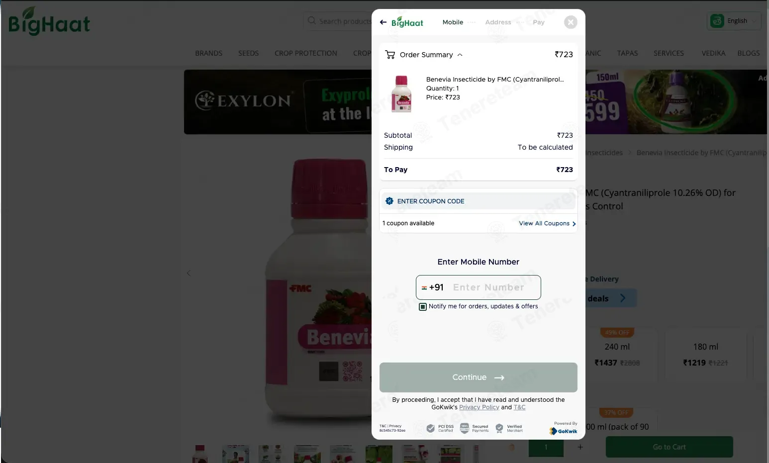 BigHaat coupon code: Rs50 off with GET50. Tested and valid as 2 months ago.