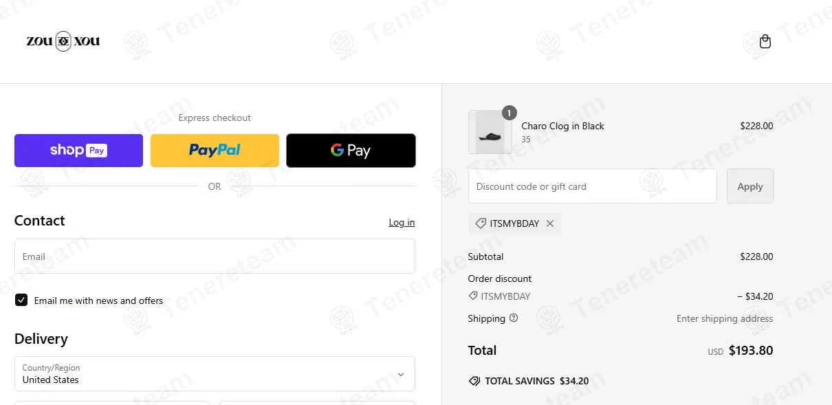 ZOU XOU coupon code: 15% off with itsmybday. Tested and valid as 1 year ago.
