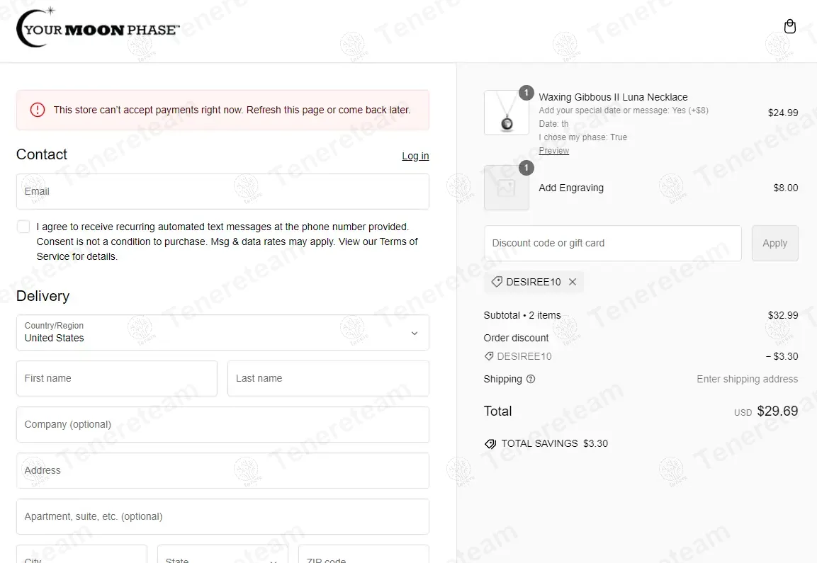 YourMoonPhase coupon code: 10% off with DESIREE10. Tested and valid as 1 year ago.