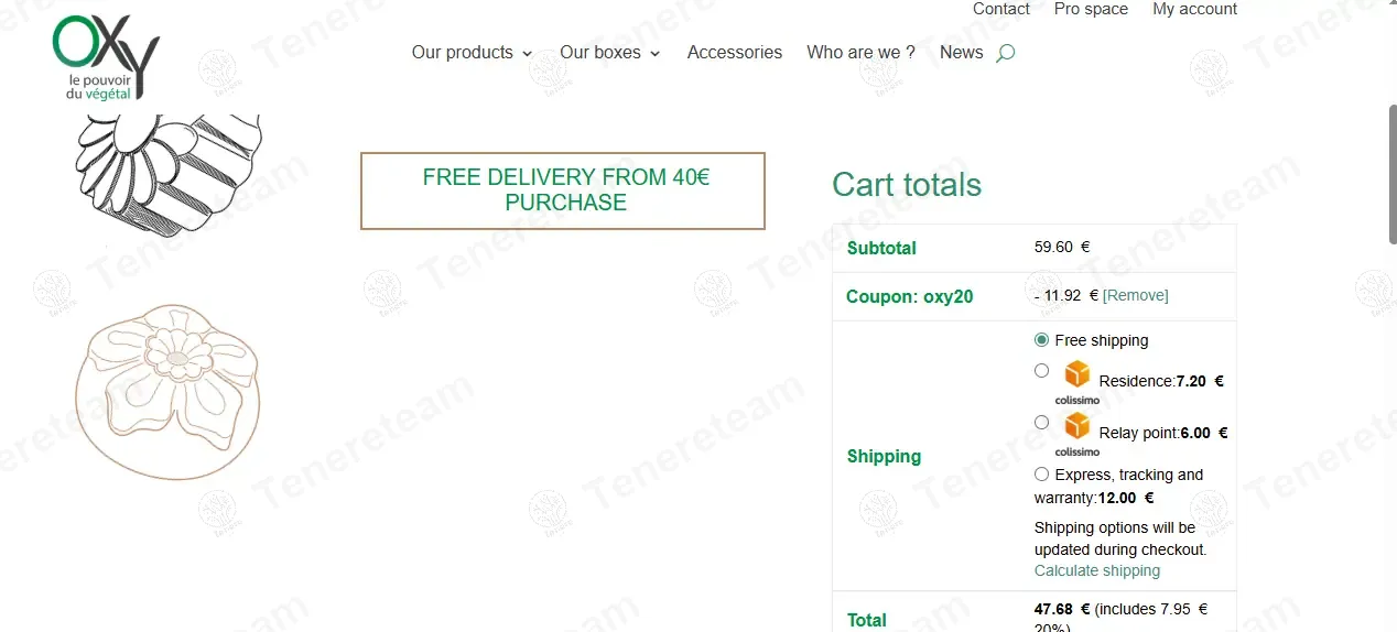 Oxy Co FR coupon code: 20% off with OXY20. Tested and valid as 9 months ago.