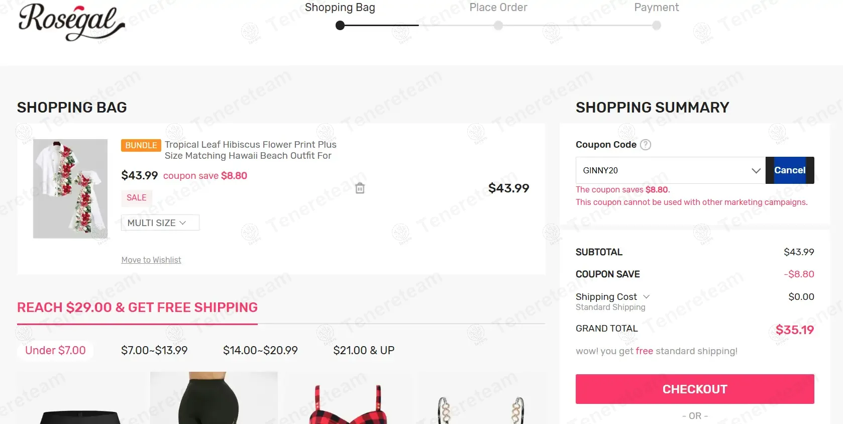 RoseGal coupon code: 20% off with GINNY20. Tested and valid as 1 year ago.