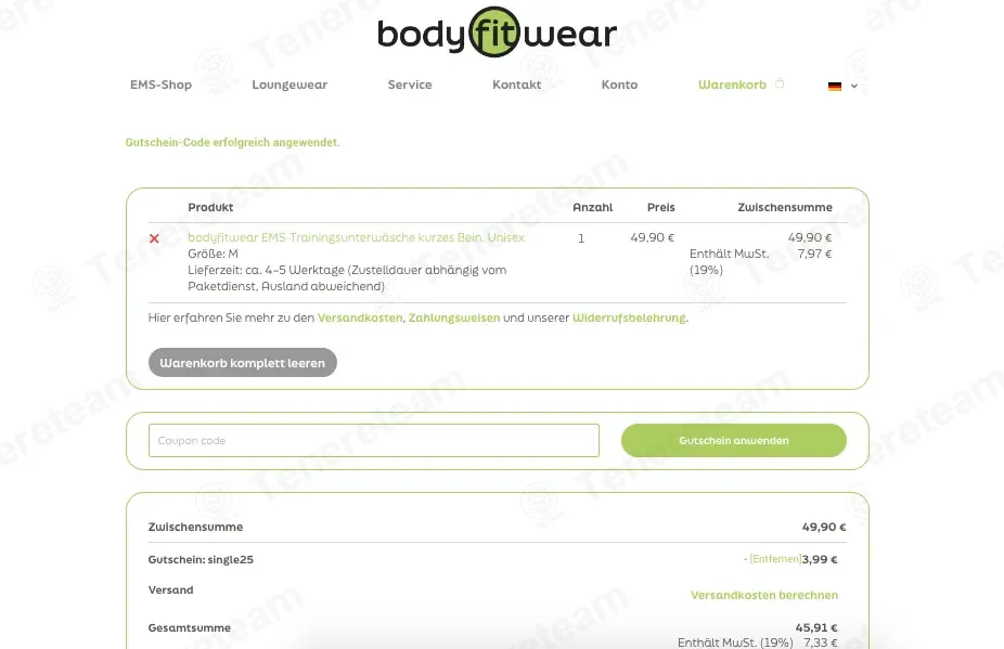 Body Fit Wear coupon code: 6% off with SINGLE25. Tested and valid as 42 seconds ago.