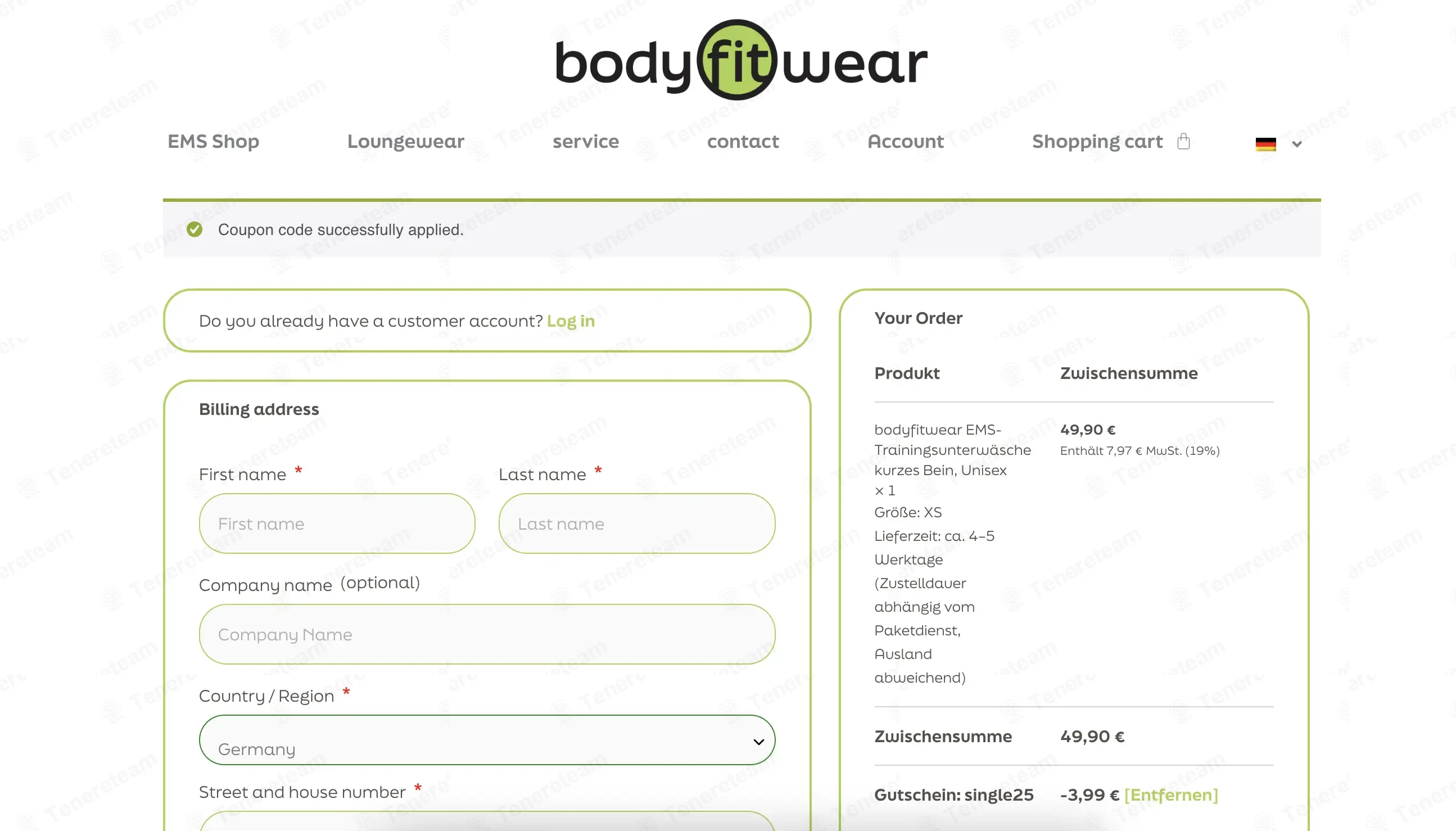 Body Fit Wear coupon code: 6% off with SINGLE25. Tested and valid as 42 seconds ago.