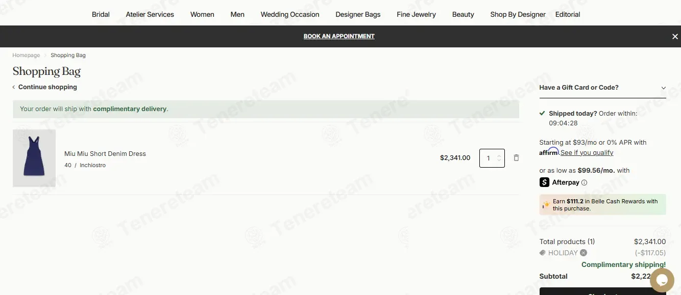 Ellie Belle coupon code: 5% off with HOLIDAY. Tested and valid as 1 month ago.