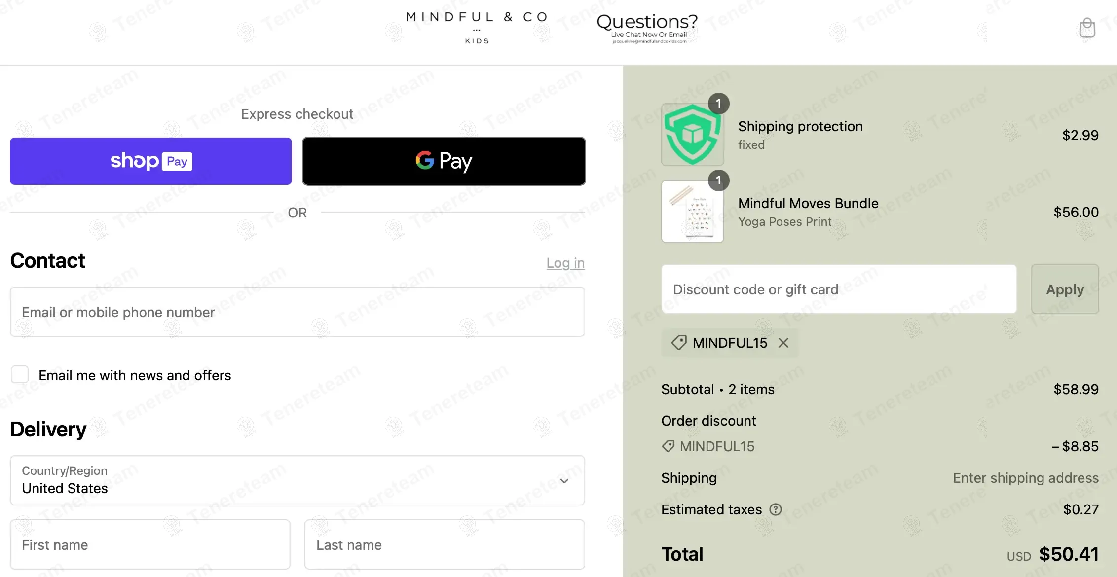 Mindful And Co Kids apply coupon code