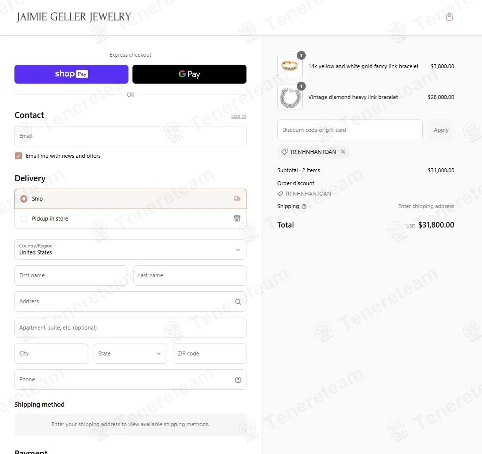 Jaimie Geller Jewelry coupon code: Sale off with TRINHNHANTOAN. Tested and valid as 1 year ago.