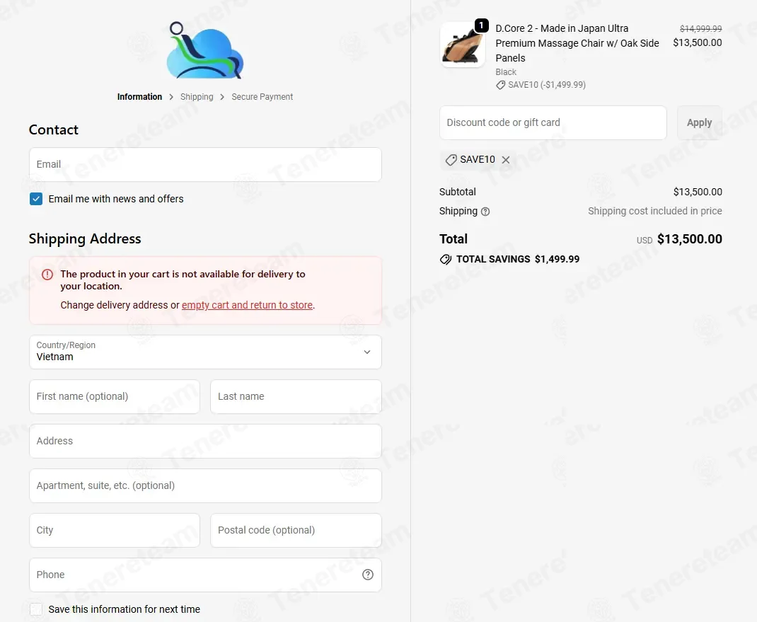 Massage Chair Heaven coupon code: 10% off with SAVE10. Tested and valid as 1 month ago.