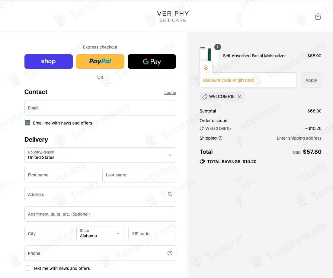 Veriphy Skincare coupon code: 15% off with WELCOME15. Tested and valid as 11 months ago.