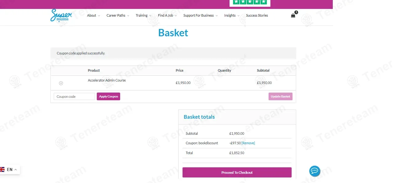 Supermums coupon code: 5% off with BookDiscount. Tested and valid as 11 months ago.